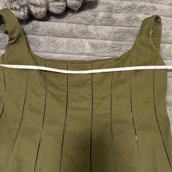 Tecovas Olive Green Midi Dress - Picture 7 of 8